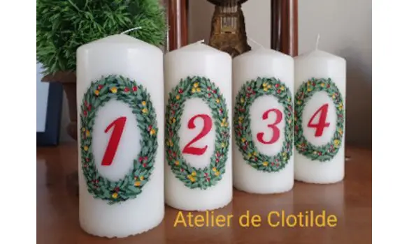 les bougies de l'Avent