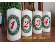 les bougies de l'Avent