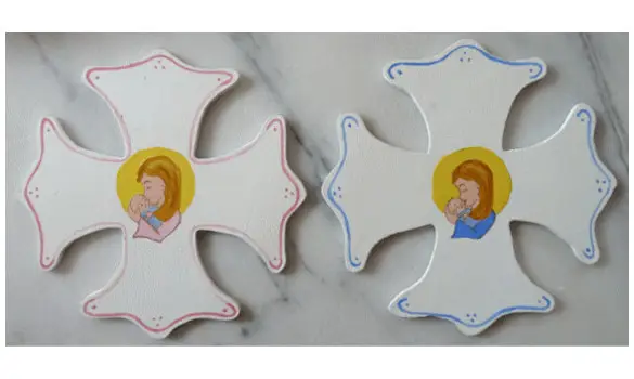 Croix vierge à l'Enfant