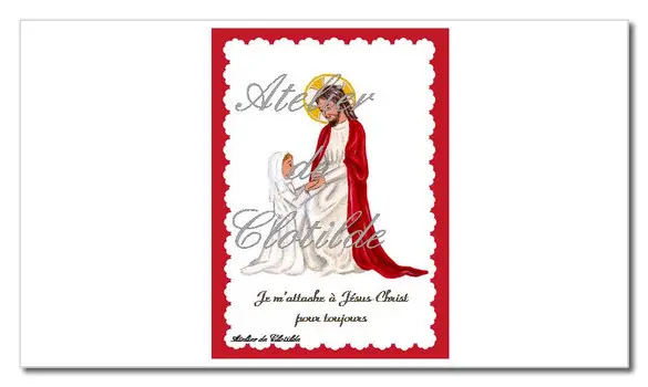 image Profession de Foi avec Jésus fille