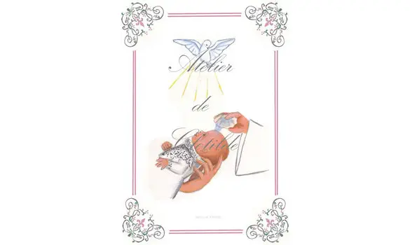 image baptême rose
