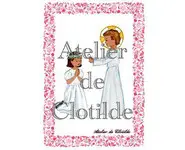 image communion enfant jésus fleur rose