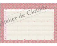 Emploi du temps effaçable quatrerose