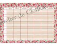 Emploi du temps effaçable danjo