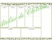 Menu effaçable olives