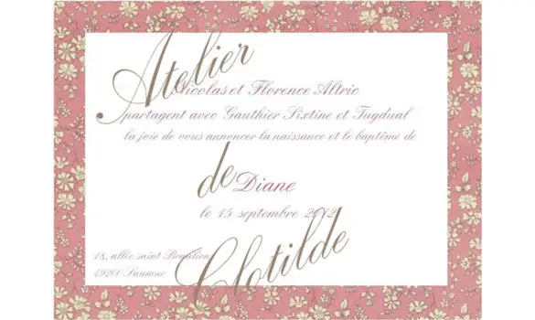 faire-part Diane