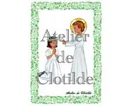 image communion enfant Jésus fleur verte