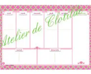 Menu effaçable quatrerose