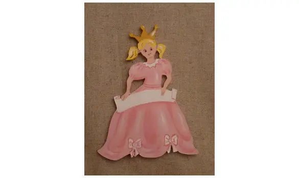 Plaque de porte princesse