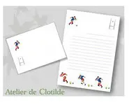 Papier à lettres Rugby