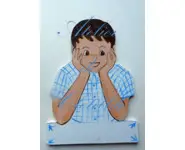 plaque de porte petit garçon