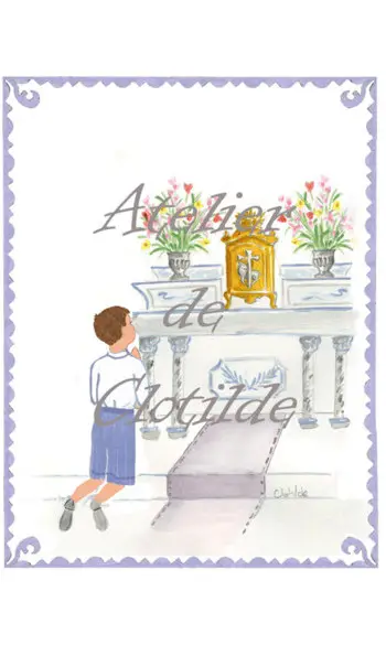 image Communiant au Saint sacrement