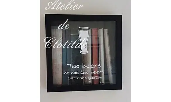 vitrine à capsules noire