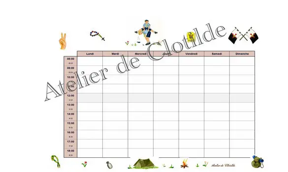 emploi du temps louveteau