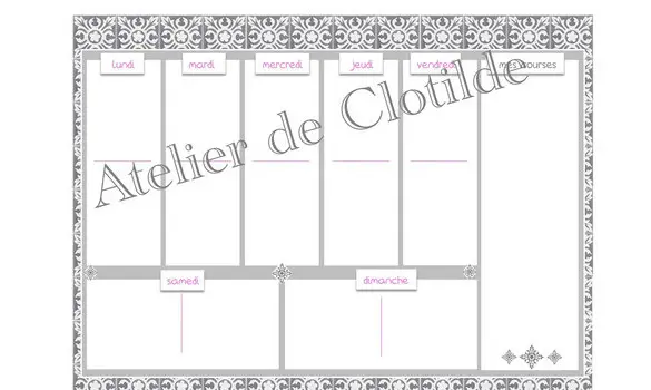 menu carreau Gustave