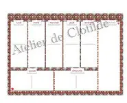 menu carreau Megève