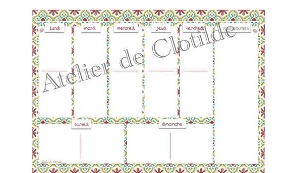 menu carreau Biarritz