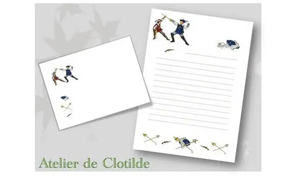 Papier à lettres Mousquetaires