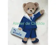 Plaque de porte Nounours