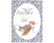 image Baptême fleur bleu