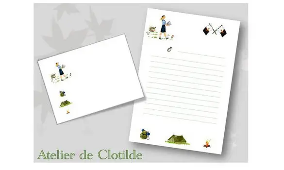 Papier à lettres Guide