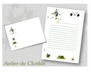 Papier à lettres Louveteau