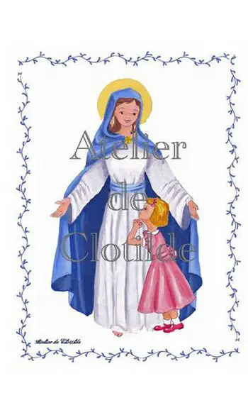 image Vierge à la petite fille