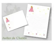 Papier à lettres Princesse