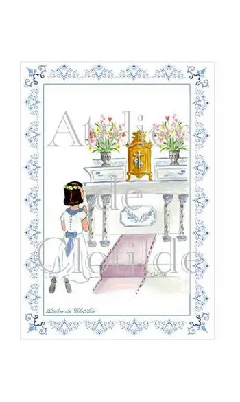 image communiante St Sacr. arabesque