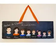 Ardoise de la famille