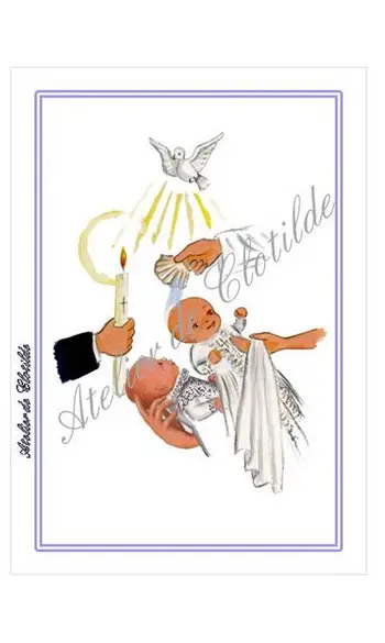 image baptême jumeaux